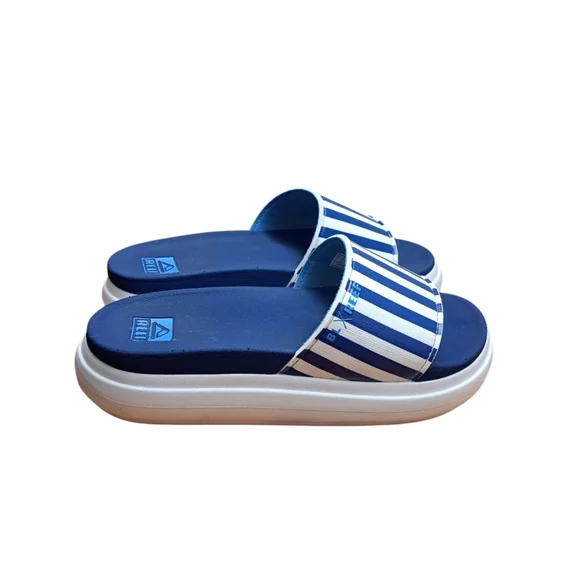 Reef Cushion Bondi Bay Bluestone Slide Sandal Women's Size 9 Beach Boat Summer - Picture 5 of 12